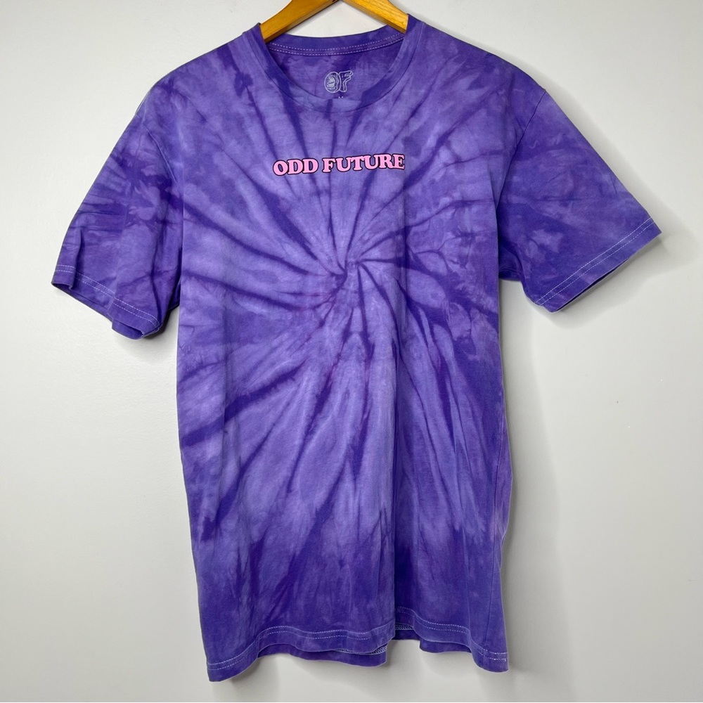 Odd Future Santa Cruz Tye Dye Donut Logo Purple Tee T-Shirt Mens Medium